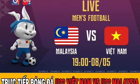 Xem bóng đá trực tuyến U22 Việt Nam vs U22 Malaysia - Trực tiếp bóng đá SEA Games 32, Trực tiếp VTV5
