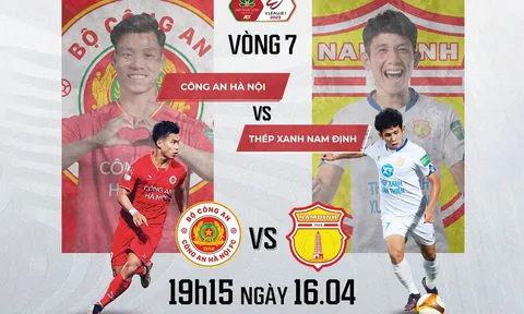 Trực tiếp bóng đá Công an Hà Nội đấu với Nam Định - Xem bóng đá trực tuyến V.League 2023 hôm nay