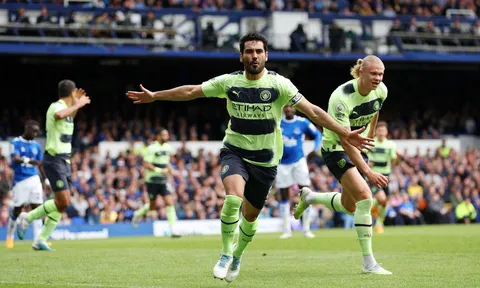 Gundogan tỏa sáng, Man City giành 3 điểm nhẹ nhàng trước Everton