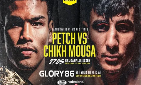 Kickboxing Glory: 8 cuộc đấu không khoan nhượng, Petch đấm gục Mousa giữ đai hạng lông