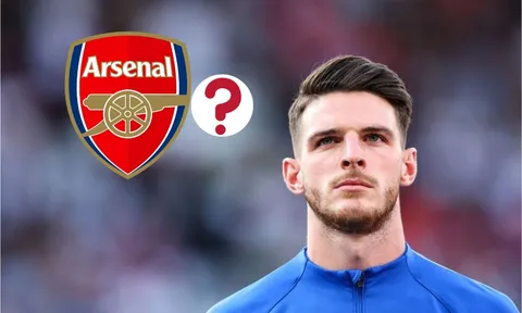 Arsenal nhận 'đòn đau' trong thương vụ Declan Rice