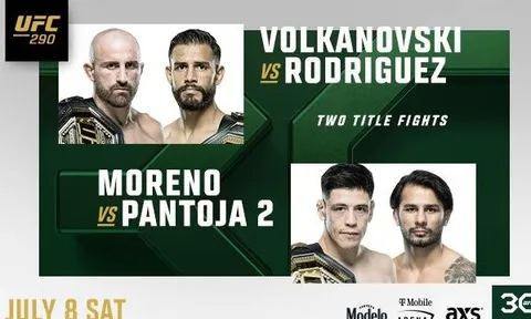 Tâm điểm UFC 290: 2 trận tranh đai, Volkanovski lấy lại vị thế