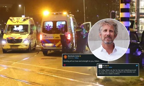 Edwin van der Sar nhập viện trong tình trạng xuất huyết não