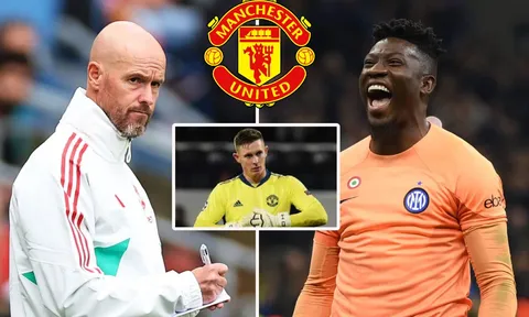Bó tay vụ Onana, Erik Ten Hag 'quay xe' chọn người quen thay thế