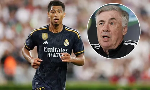 HLV Ancelotti dành lời 'có cánh' cho Bellingham sau trận ra mắt