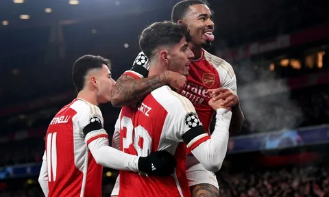 Phá lưới đối thủ, Arsenal thắng với một set tennis trước Lens tại Cúp C1