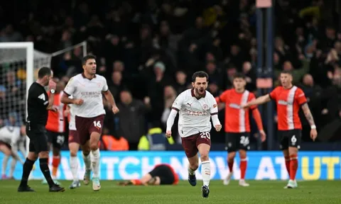 Man City ngược dòng ngoạn mục trước Luton Town tại vòng 16 Ngoại hạng Anh