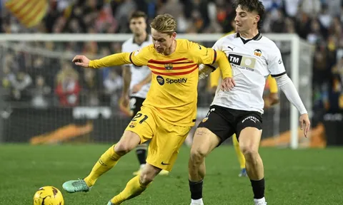 Kết quả Valencia 1-1 Barcelona: Chia điểm nhọc nhằn