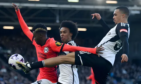 Fulham thắng thuyết phục trước Brighton tại vòng 27 Ngoại hạng Anh