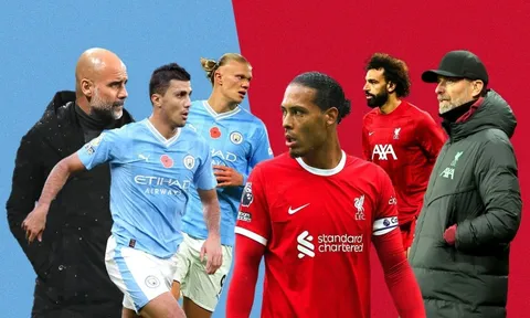 Liverpool và Man City chia điểm kịch tính tại vòng 28 Ngoại hạng Anh