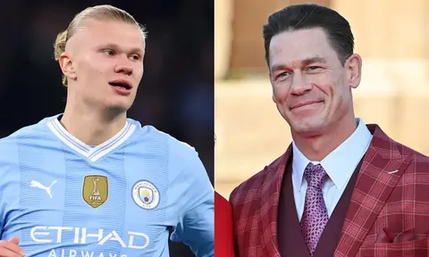 Erling Haaland đóng phim kỳ lạ với John Cena
