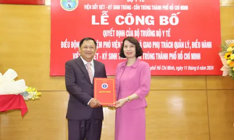 TS. Giang Hán Minh được bổ nhiệm Phó Viện trưởng Viện Sốt rét - Ký sinh trùng - Côn trùng TP.HCM