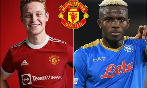 Lộ diện 'siêu đội hình' MU mùa giải 2023/24: Kích hoạt thương vụ De Jong và bom tấn Osimhen