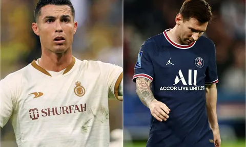 'Bắt chước' Messi, Ronaldo có phản ứng khó tin trong ngày Al Nassr bị cầm hòa