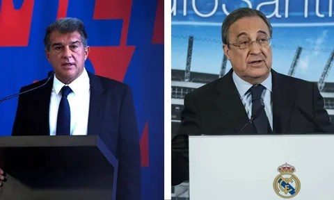 Barca chính thức tuyên chiến Real: 'Ông trùm' Perez đáp trả cực gắt chỉ trích của Joan Laporta