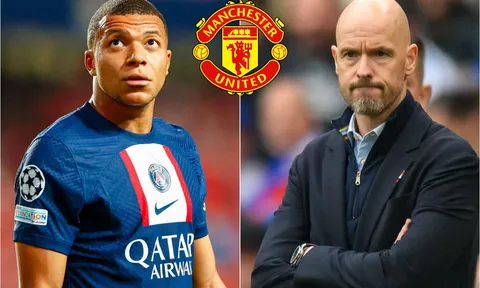 Tin chuyển nhượng MU 5/5: Đón tin vui vụ Mbappe; Ten Hag nhận tin dữ từ 'mục tiêu tối thượng'