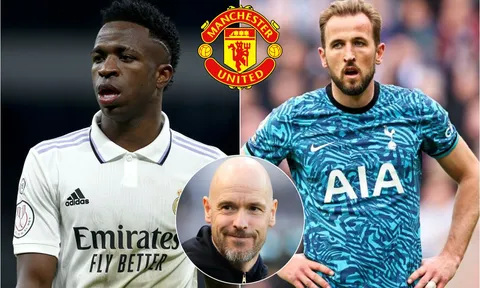 Tin chuyển nhượng MU 22/5: Ten Hag muốn 'giải cứu' Vinicius khỏi Real; Harry Kane tạm biệt Tottenham
