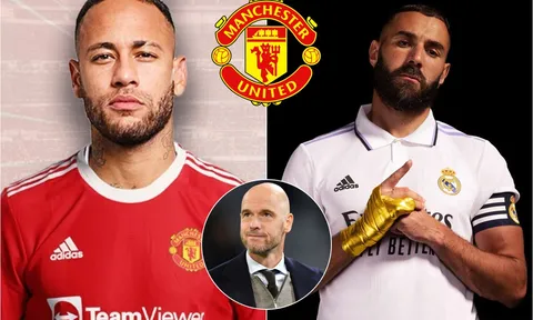 Tin chuyển nhượng MU 23/5: Chính thức kích hoạt 'bom tấn' Neymar; Ten Hag gây bất ngờ với Benzema