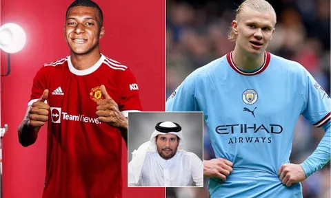 Được giới chủ Qatar bơm tiền, MU bất ngờ kích nổ 'bom tấn kép': Mbappe và 'Haaland 2.0'