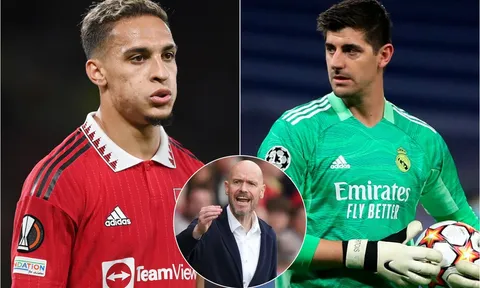 Tin chuyển nhượng MU 21/6: Antony nguy cơ ngồi tù 10 năm; HLV Ten Hag chiêu mộ Courtois thay De Gea