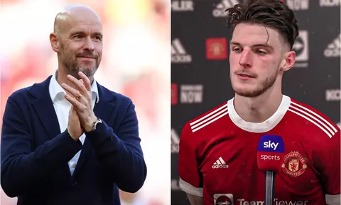 NÓNG! MU bất ngờ chiêu mộ Declan Rice, HLV Ten Hag tung 'át chủ bài' khiến Arsenal ôm hận