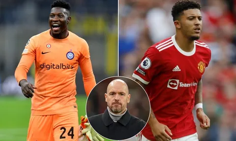 Tin chuyển nhượng trưa 2/7: MU rút lui khỏi vụ Onana; HLV Ten Hag bán đứt Sancho cho Dortmund?