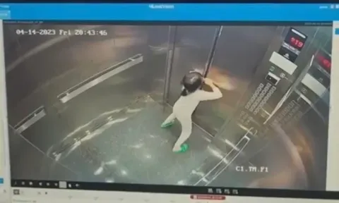 Xôn xao clip hai bà cháu bị kẹt thang máy nguy hiểm tại Hà Nội, cơ quan chức năng nói gì?