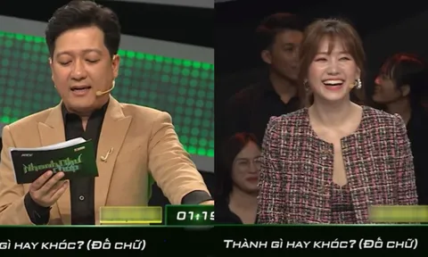 Phản ứng của Hari Won khi Trường Giang hỏi thẳng ‘Thành gì hay khóc’