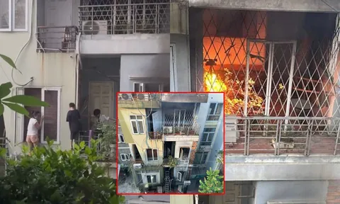Hà Nội: 2 bé trai cùng gia đình leo ban công thoái khỏi căn nhà 4 tầng
