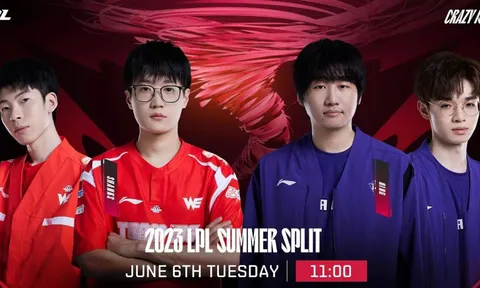 Trực tiếp LPL Mùa Hè 2023 hôm nay ngày 06/06: WE vs UP, NIP vs TES