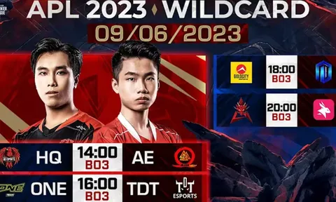 Trực tiếp Vòng Loại Wildcard APL 2023 hôm nay ngày 09/06: AOG ra quân