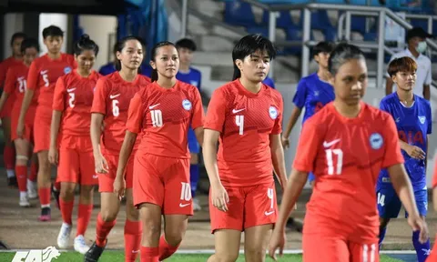 Singapore tự tin nghênh đấu tuyển Việt Nam ở U19 nữ Đông Nam Á