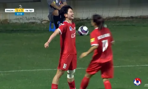 VIDEO: Cầu thủ nữ Việt Nam ghi bàn ăn mừng như Ronaldo