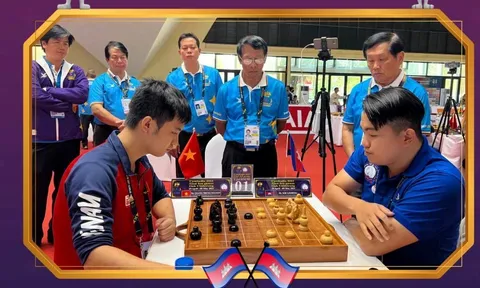 VĐV Campuchia cầu hòa kỳ thủ Việt Nam để sớm giành HCV SEA Games 32