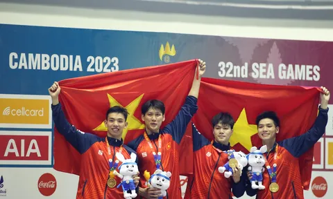 Bứt tốc thần sầu, Việt Nam bảo vệ thành công HCV 4x200m tự do nam