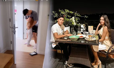 Ấm lòng khoảnh khắc vợ Tây Bùi Tiến Dũng đón chồng về thăm nhà, xúc động nói lời yêu thương