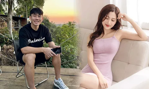 Cận cảnh nhan sắc ngọt ngào của bạn gái tiền vệ Minh Vương