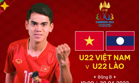 Link xem trực tiếp U22 Việt Nam vs U22 Lào, 19h00 30/04/2023, SEA Games 32