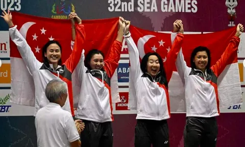 Một đoàn thể thao chính thức cán mốc 1000 tấm HCV tại SEA Games
