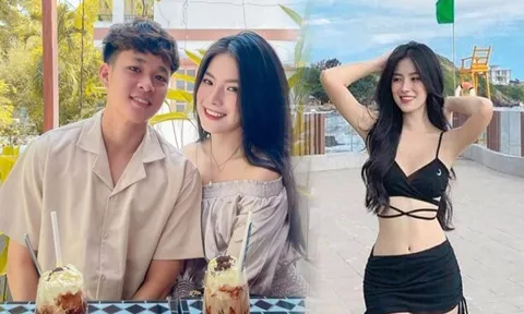 Bạn gái cựu tuyển thủ U23 Việt Nam diện bikini nhỏ xíu khoe thân hình như búp bê