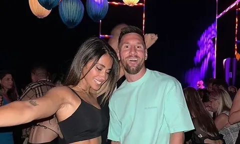 Vợ Messi 'quẩy' đến tận khuya, ăn mừng chiến thắng tưng bừng cùng chồng