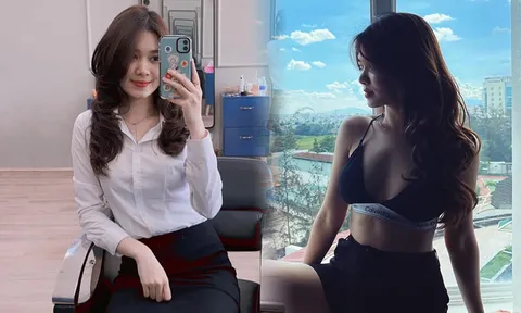 Cận cảnh nhan sắc ngọt ngào của bạn gái trung vệ CLB Công an Hà Nội