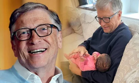 Được lên chức, tỷ phú Bill Gates hào hứng đăng ảnh bên cháu ngoại