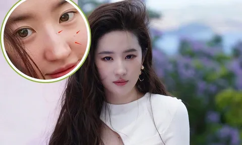 Lưu Diệc Phi khoe mặt mộc rõ từng lỗ chân lông, CDM ồ ạt vào "xin vía"