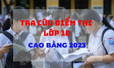 Tra cứu điểm thi lớp 10 tỉnh Cao Bằng năm 2023 nhanh và chính xác nhất