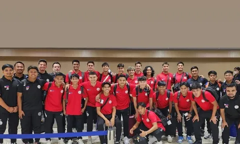 VIDEO: Đại diện Đông Nam Á đầu tiên đặt chân tới Campuchia dự SEA Games 32