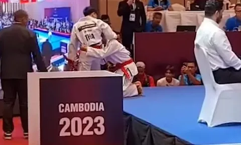 VIDEO: Mất HCV vào tay Campuchia vì bị xử ép, VĐV bật khóc tức tưởi