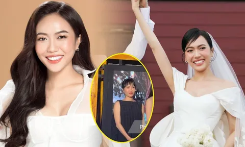 Diệu Nhi lộ bằng chứng mang bầu khi liên tục diện váy rộng và che chắn vòng hai 