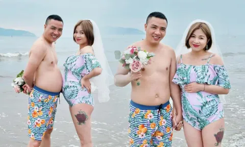 BTV Hoàng Linh xả ảnh diện đồ bơi khoe bụng bầu, lộ chi tiết gây chú ý