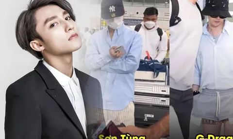 'Ngồi yên cũng bị réo tên': Sơn Tùng diện đồ sơ sơ ra sân bay cũng bị tố bắt chước G-Dragon